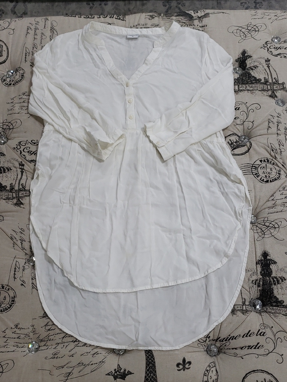 🇨🇦 Jacqueline De Yong V-Neck 3/4 Sleeves Shirt/Tunic